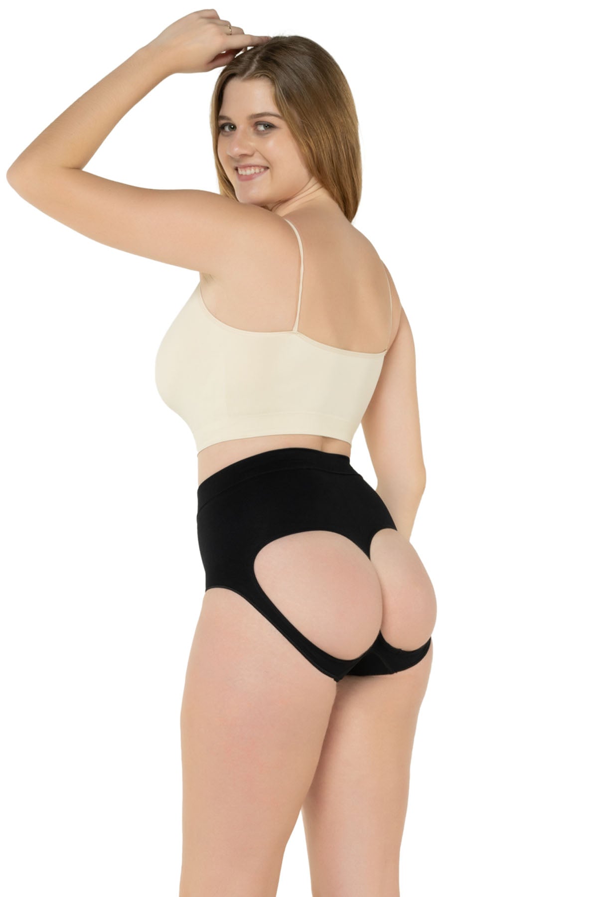 Düşük Bel Popo Açık Slip Korse - Şekillendirici ve Konforlu Korse