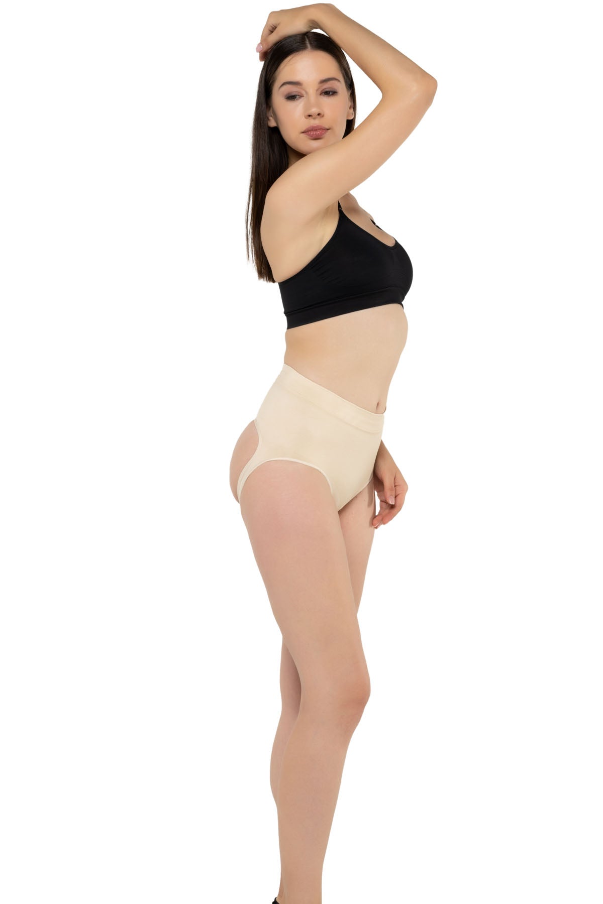 Düşük Bel Popo Açık Slip Korse - Şekillendirici ve Konforlu Korse