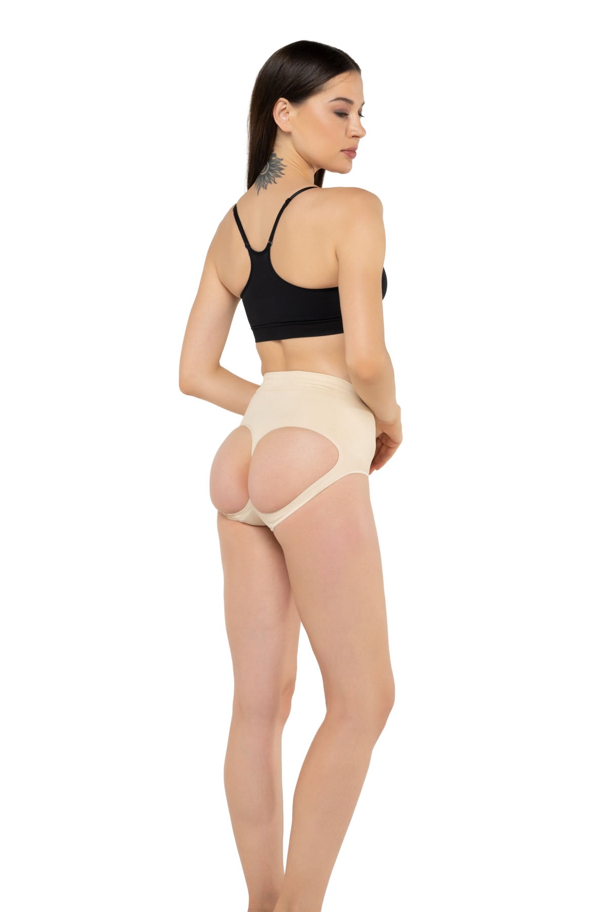 Düşük Bel Popo Açık Slip Korse - Şekillendirici ve Konforlu Korse